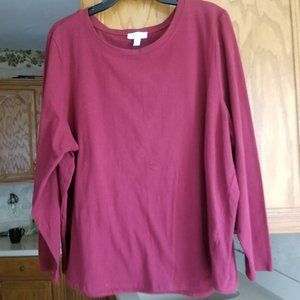 JILLIAN N WOMENS TOP SLEEVES LONG SIZE 2X